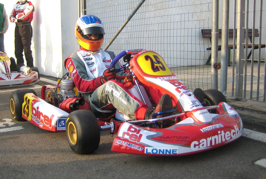 som 3-årig stiftede Marco L. Sørensen bekendtskab med motorsport i en go kart